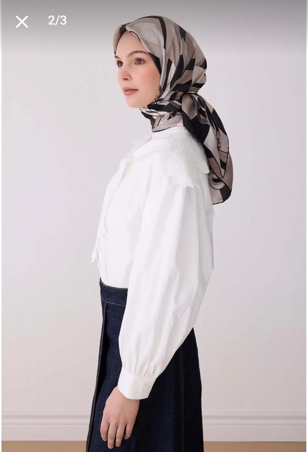 Belli Saf İpek Eşarp (4300-85)