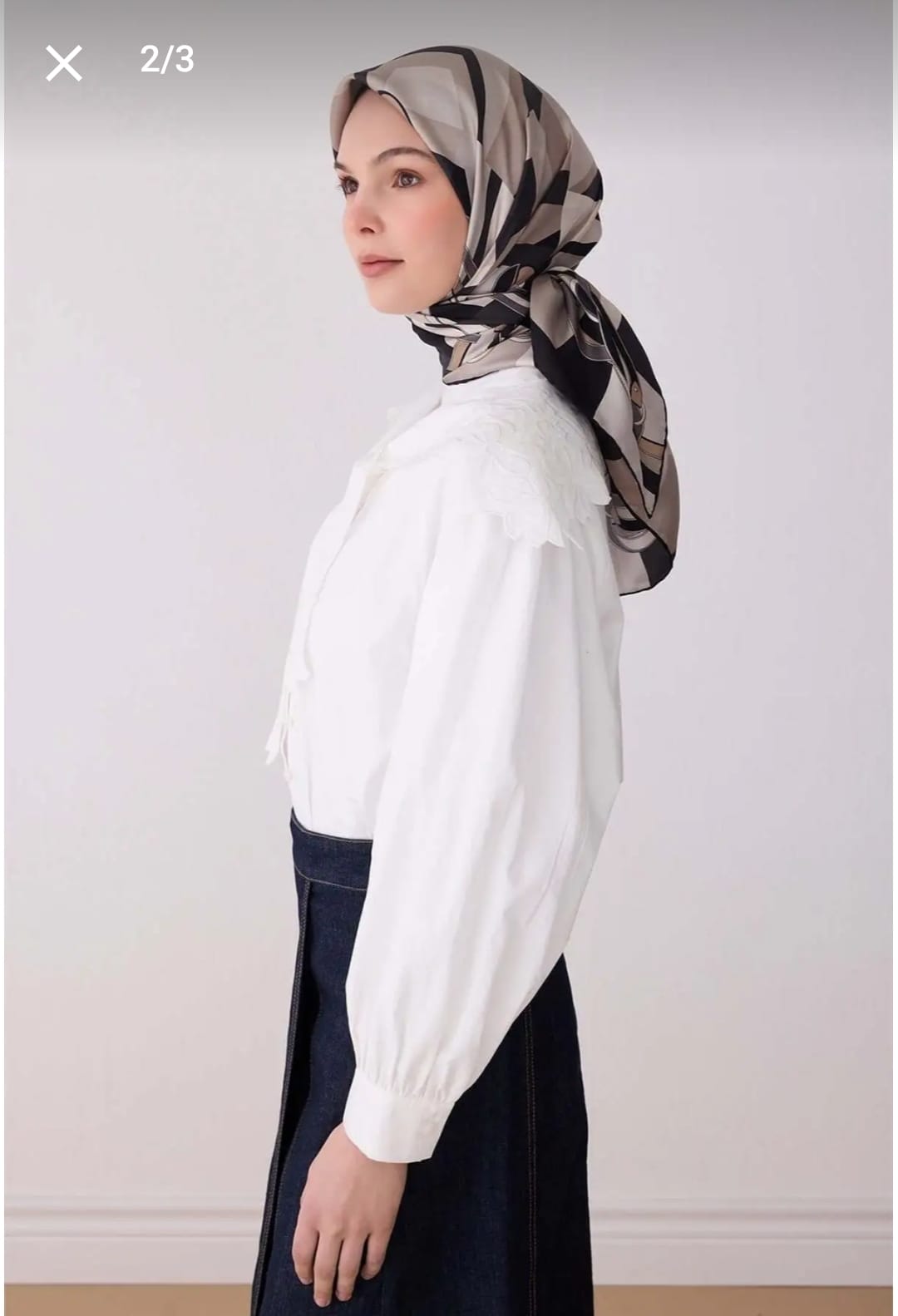 Belli Saf İpek Eşarp (4300-85)