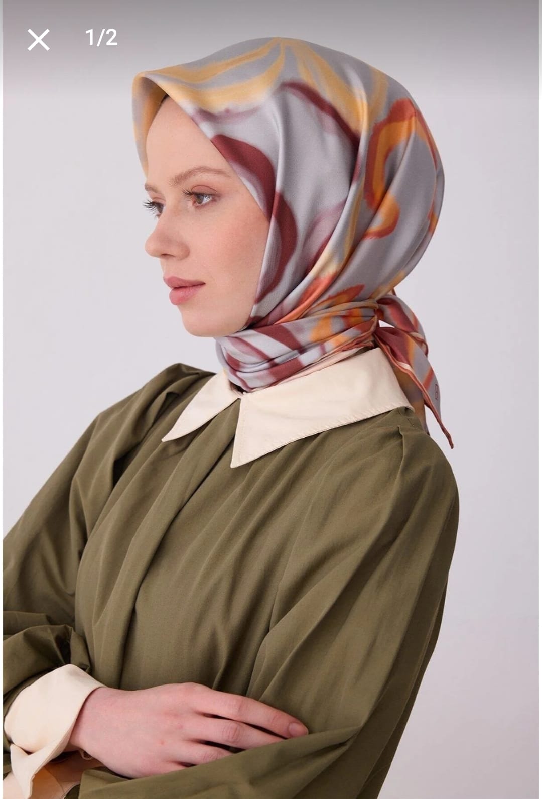 Belli Saf İpek Eşarp (4301-35)