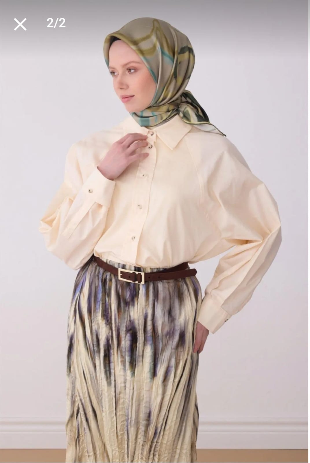 Belli Saf İpek Eşarp (4301-80)