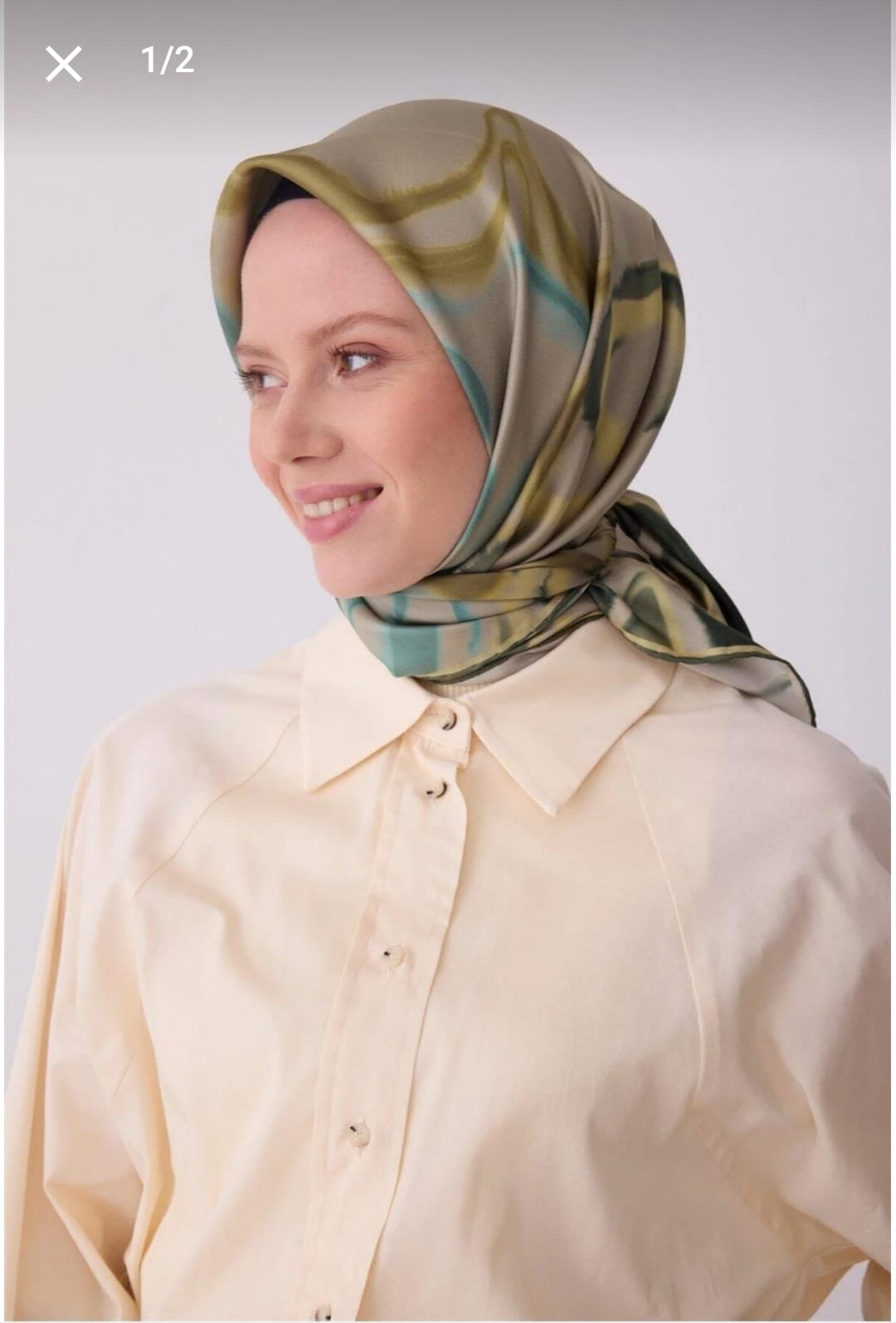 Belli Saf İpek Eşarp (4301-80)