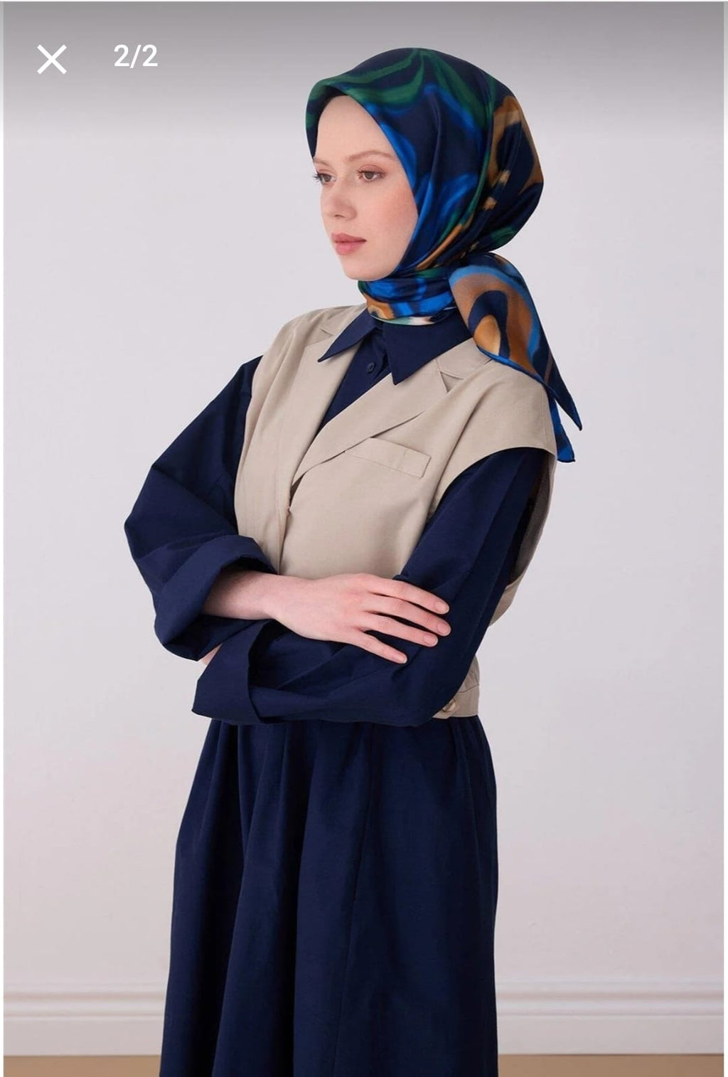 Belli Saf İpek Eşarp (4301-84)