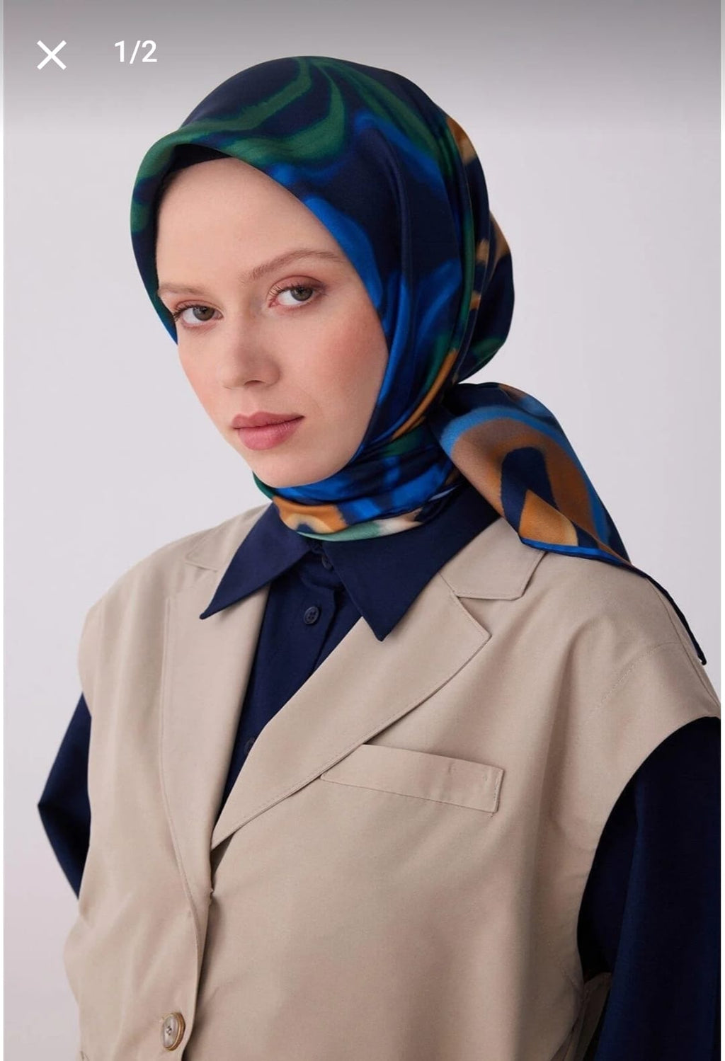 Belli Saf İpek Eşarp (4301-84)