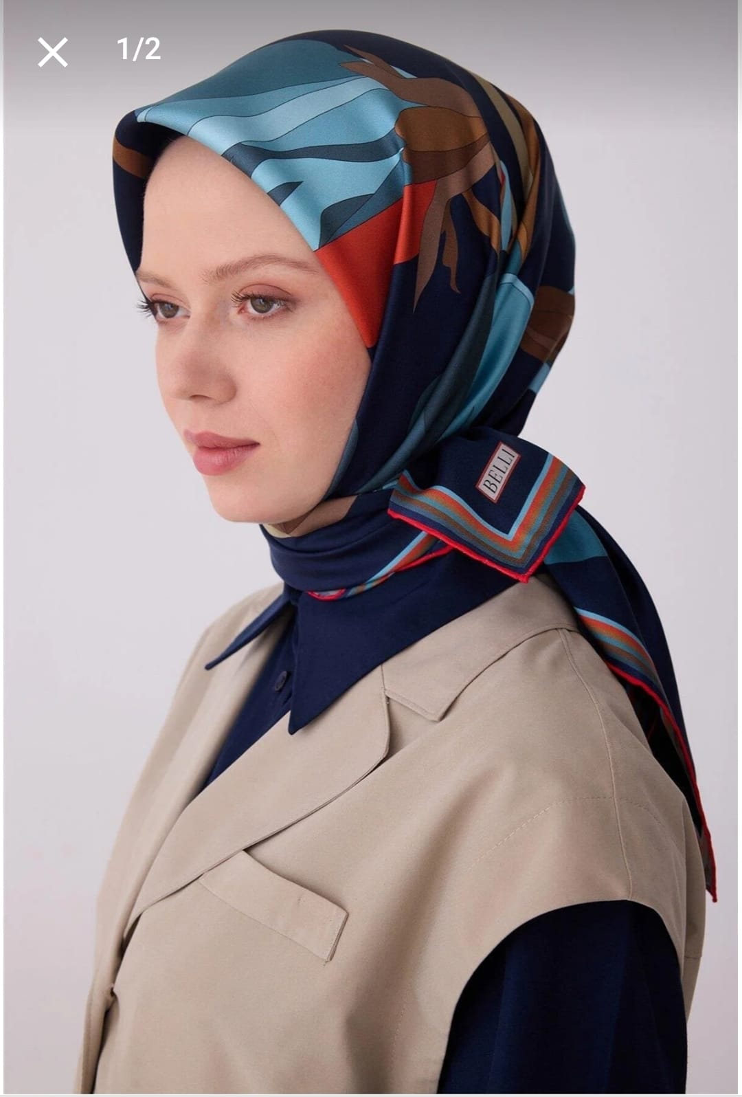 Belli Saf İpek Eşarp (4303-51)
