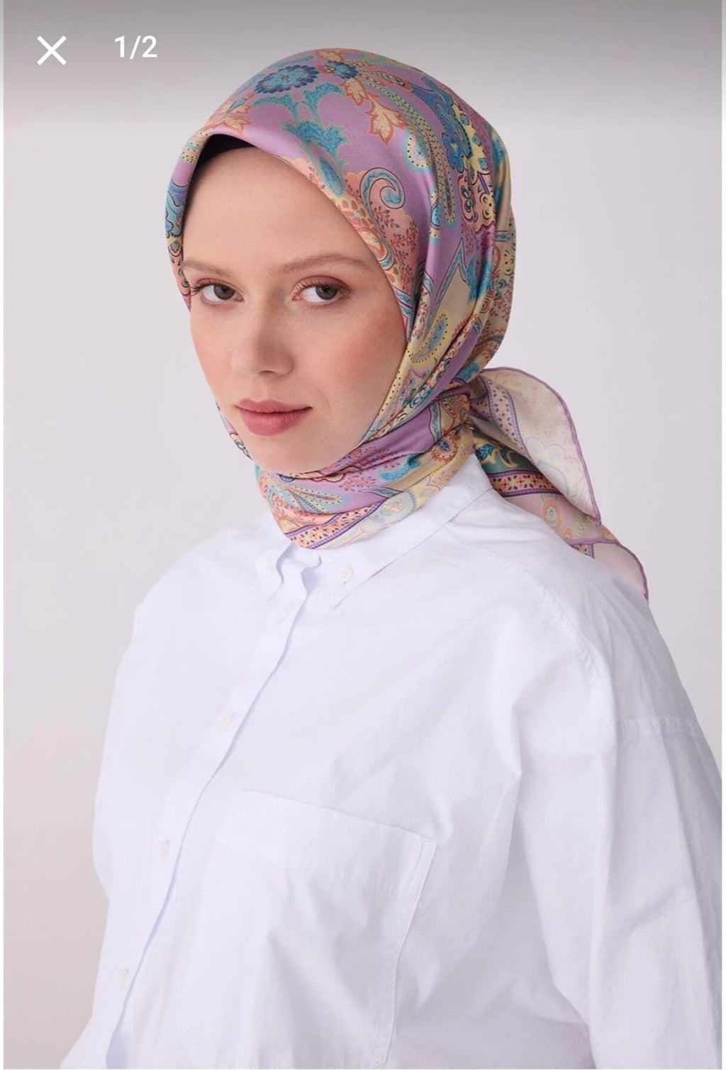 Belli Saf İpek Eşarp (4304-80)
