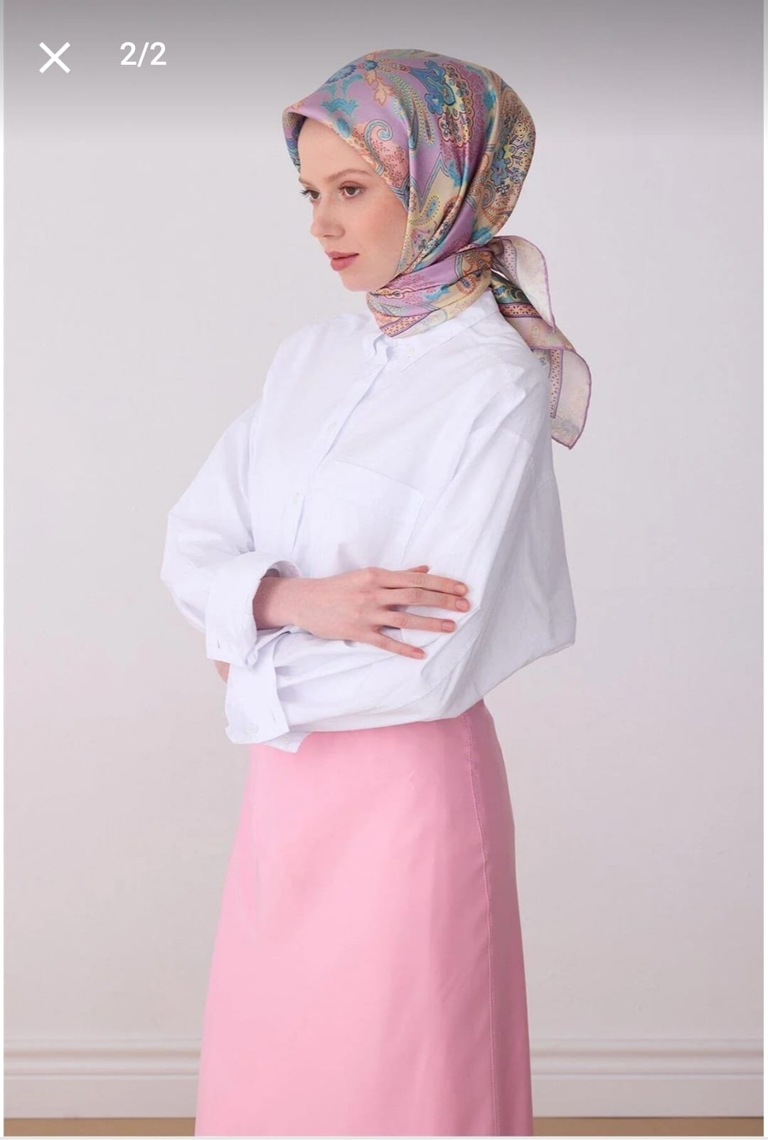 Belli Saf İpek Eşarp (4304-80)