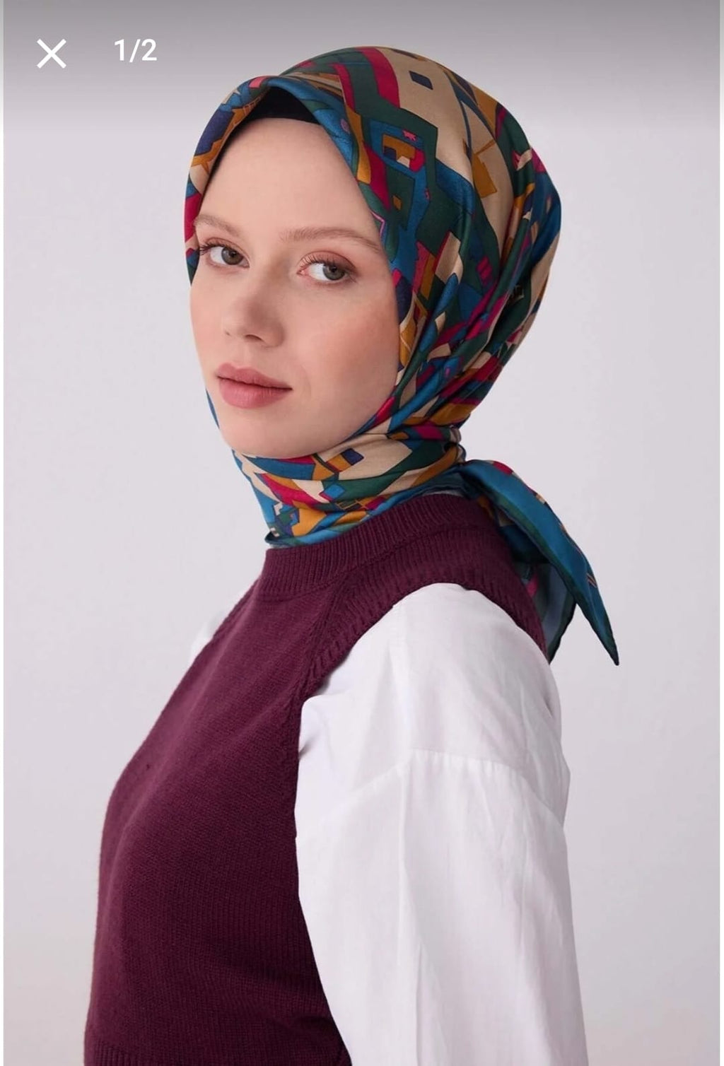 Belli Saf İpek Eşarp (4307-08)
