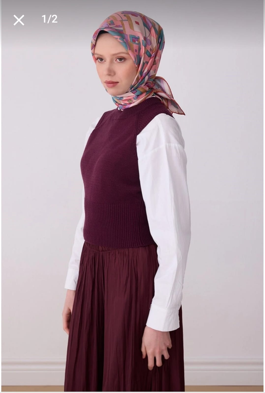 Belli Saf İpek Eşarp (4307-85)
