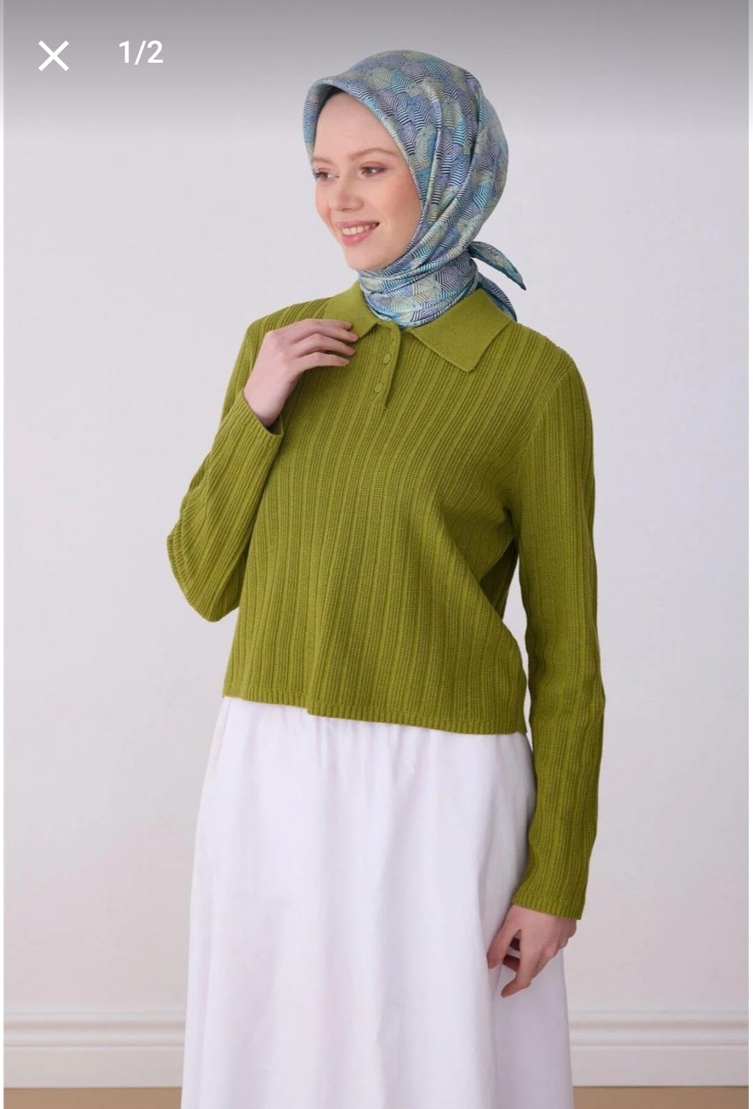 Belli Saf İpek Eşarp (4313-51)