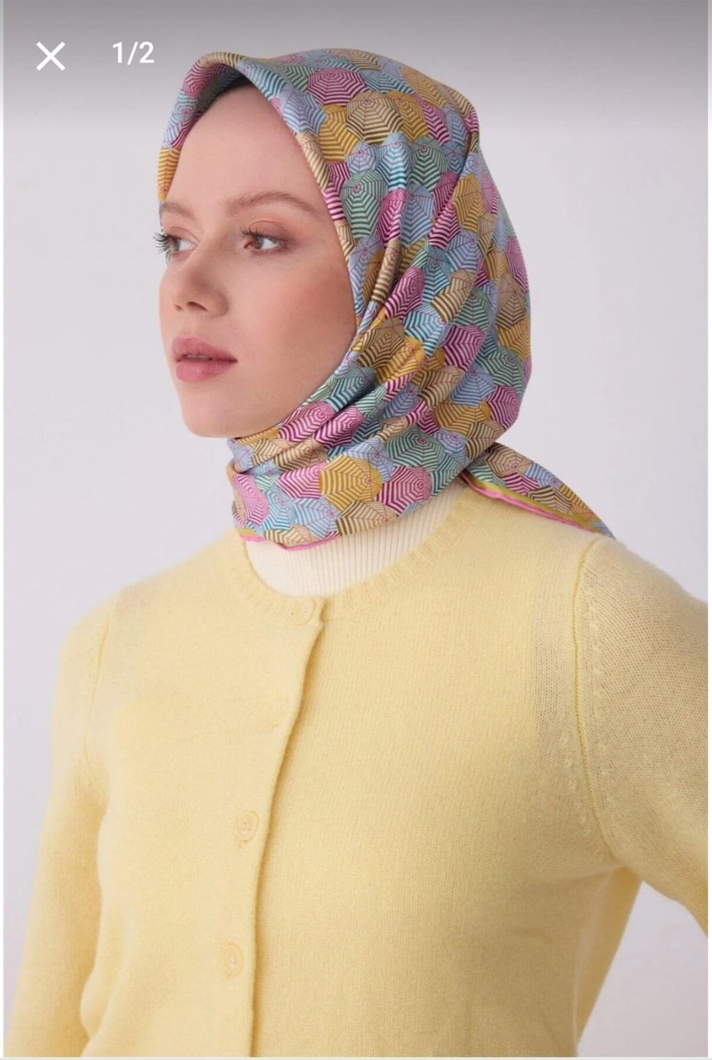 Belli Saf İpek Eşarp (4313-52)