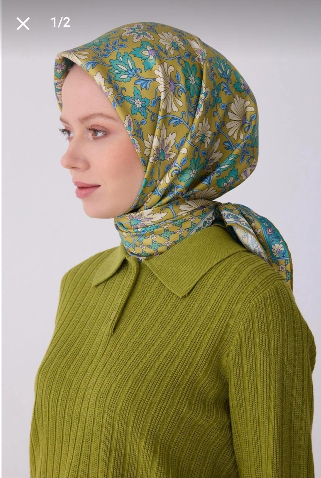 Belli Saf İpek Eşarp (4314-83)