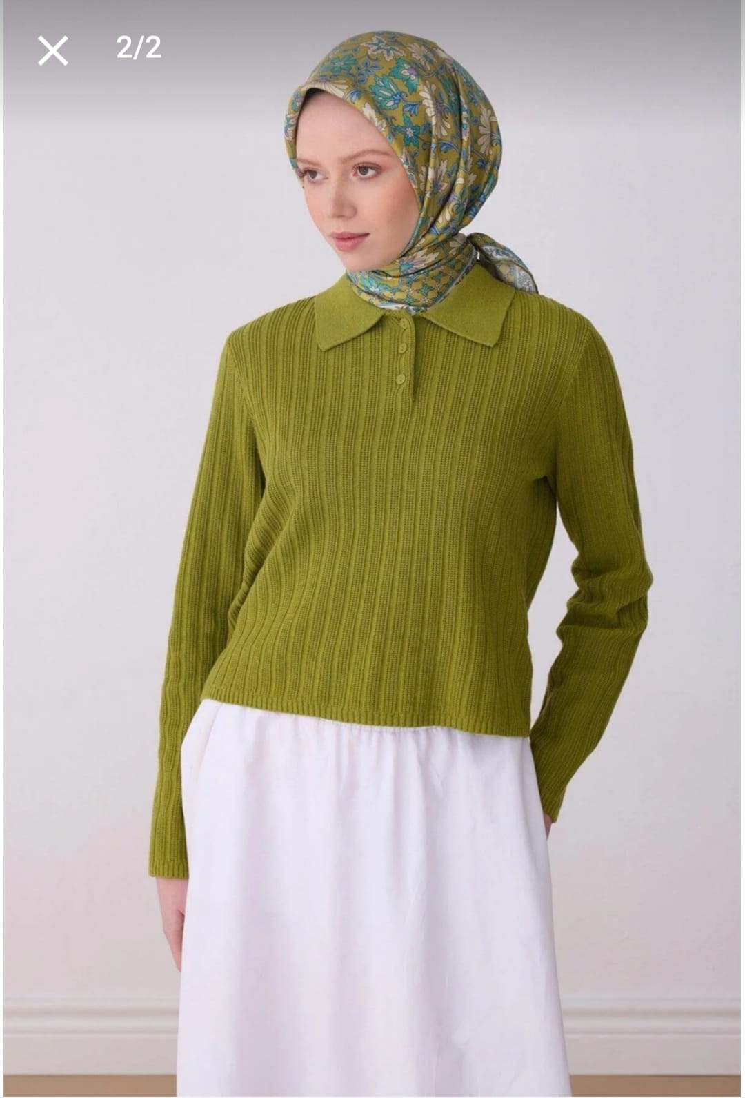 Belli Saf İpek Eşarp (4314-83)