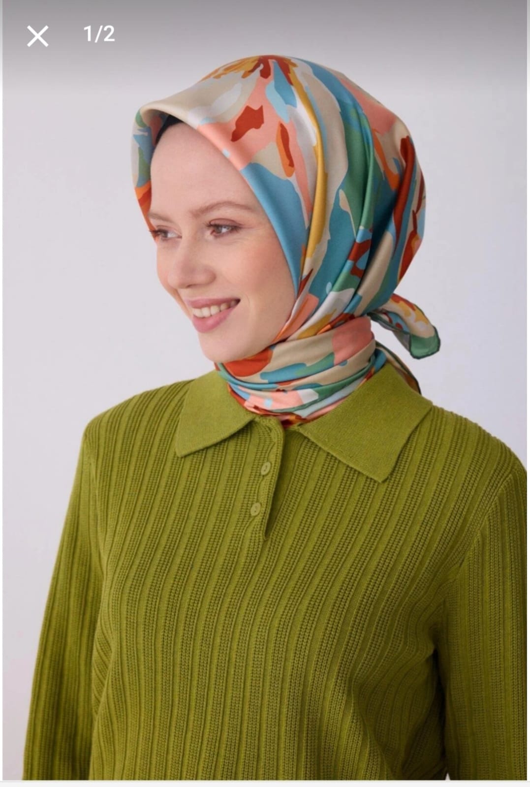 Belli Saf İpek Eşarp (4315-02)