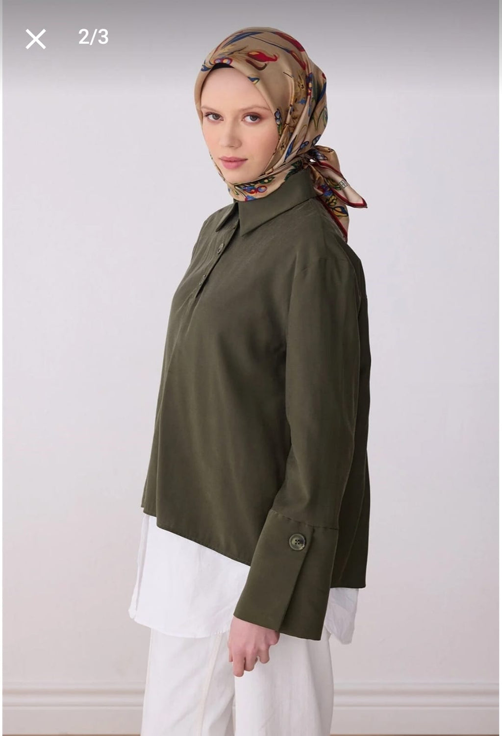 Belli Saf İpek Eşarp (4320-82)
