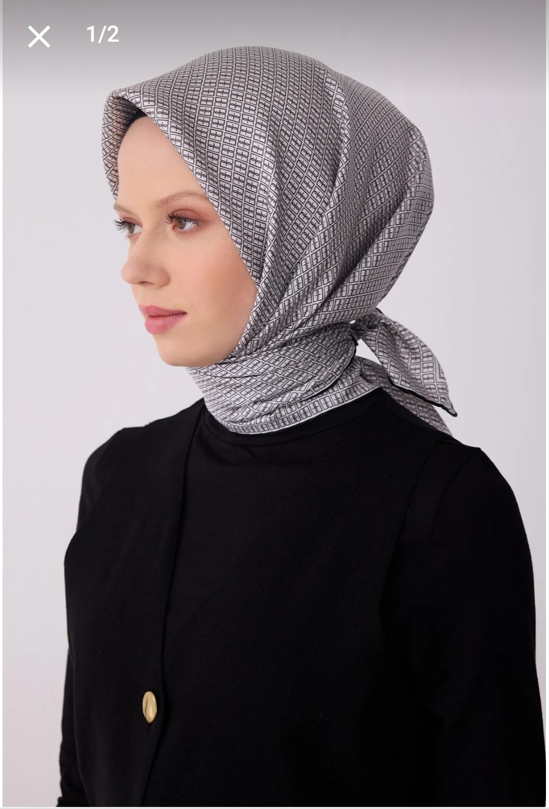 Belli Saf İpek Eşarp (4321-53)