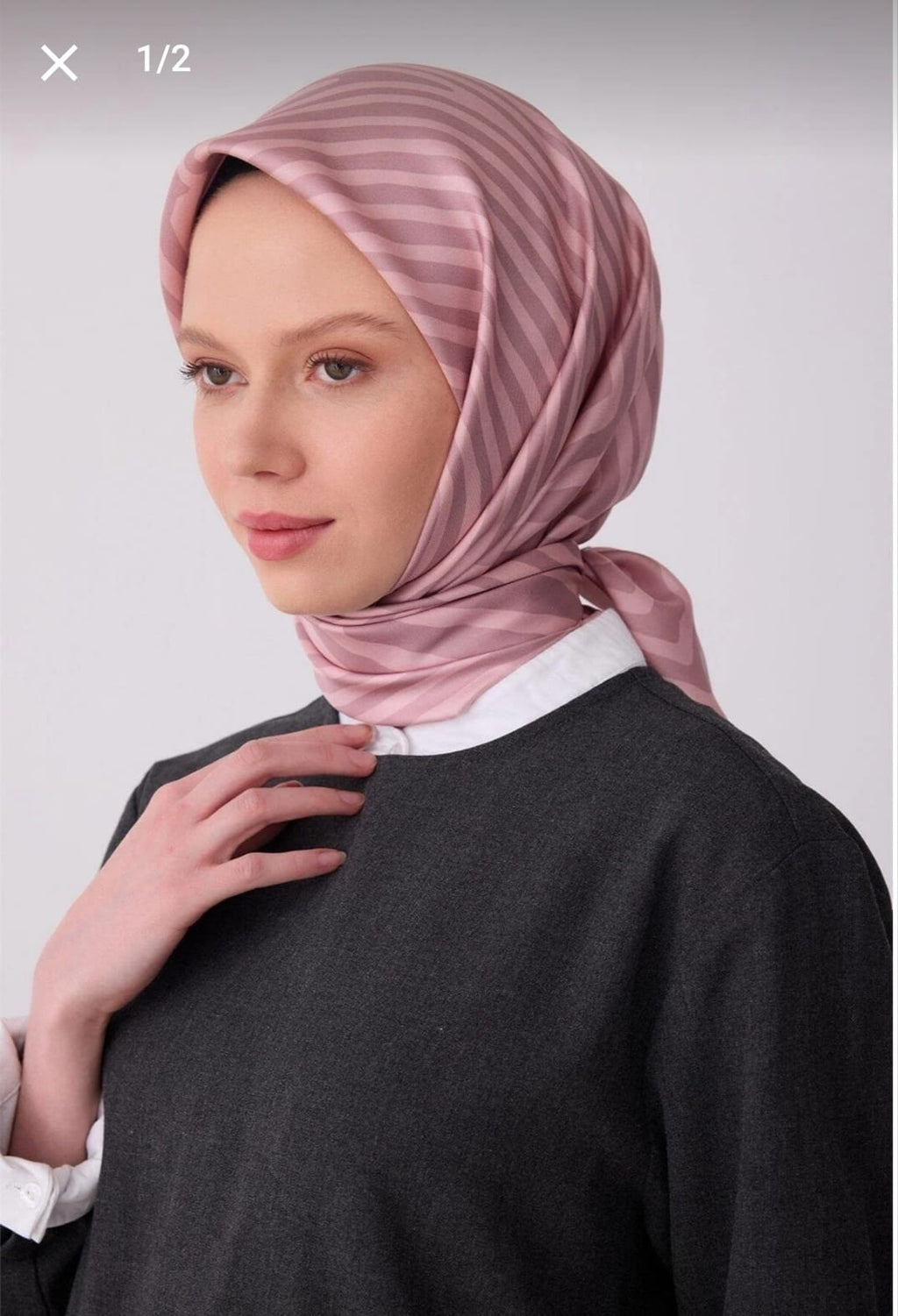 Belli Saf İpek Eşarp (4325-01)