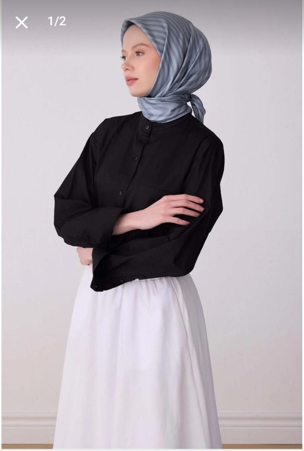Belli Saf İpek Eşarp (4325-02)