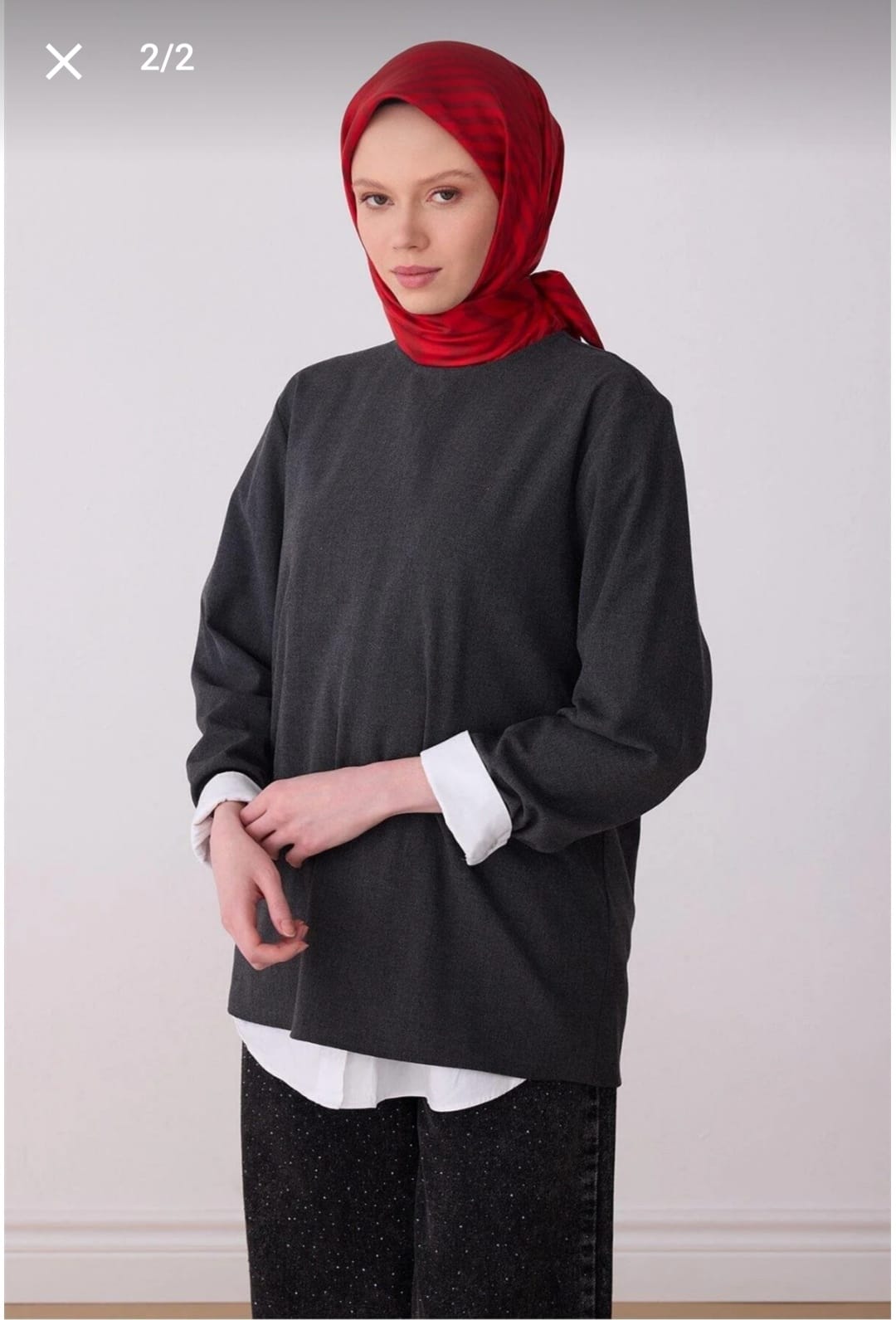Belli Saf İpek Eşarp (4325-03)