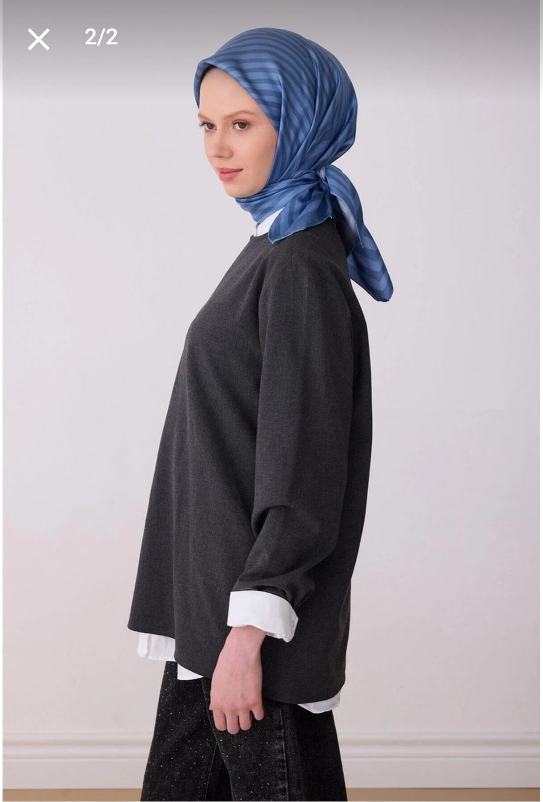 Belli Saf İpek Eşarp (4325-83)
