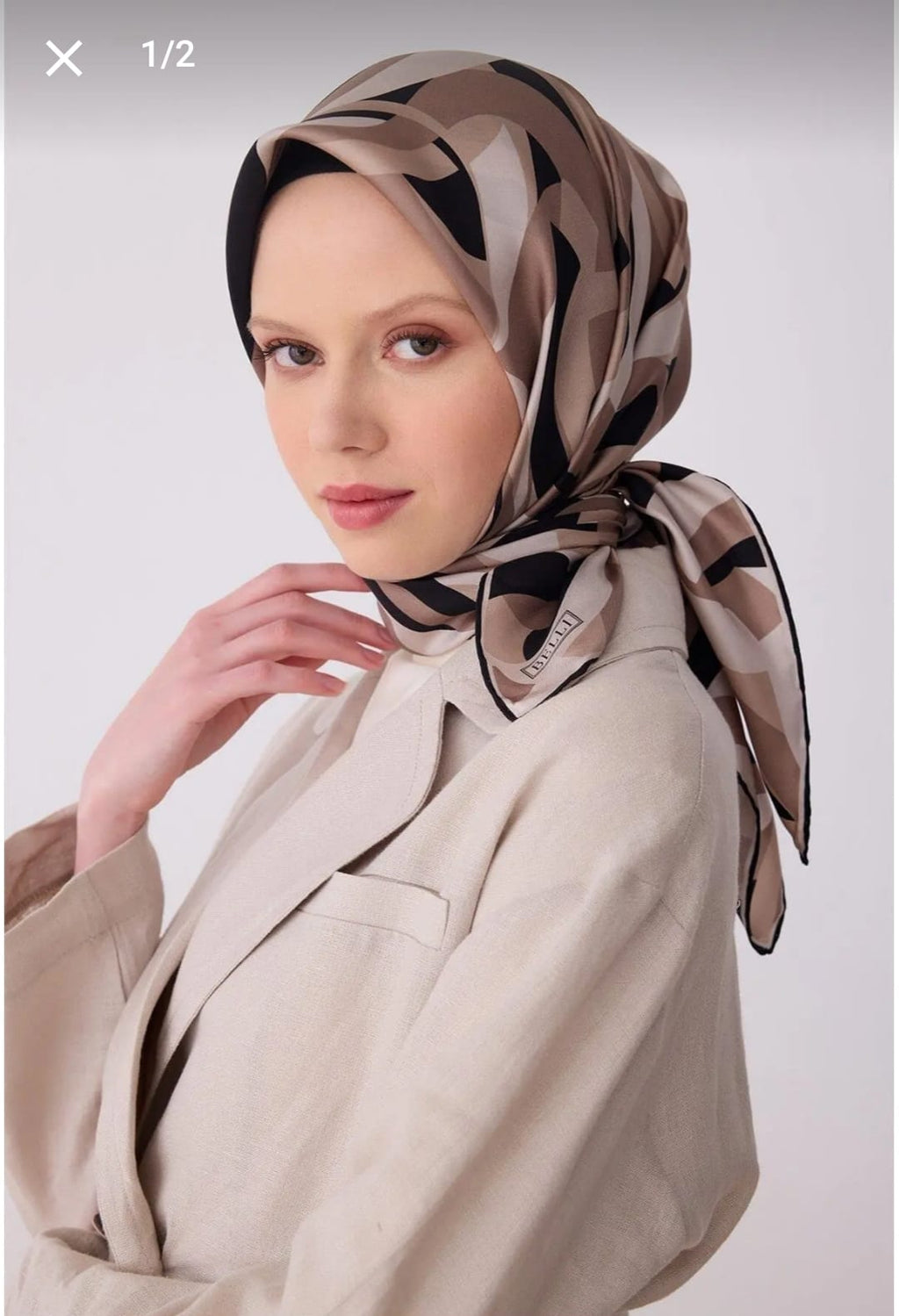 Belli Saf İpek Eşarp (4327-05)