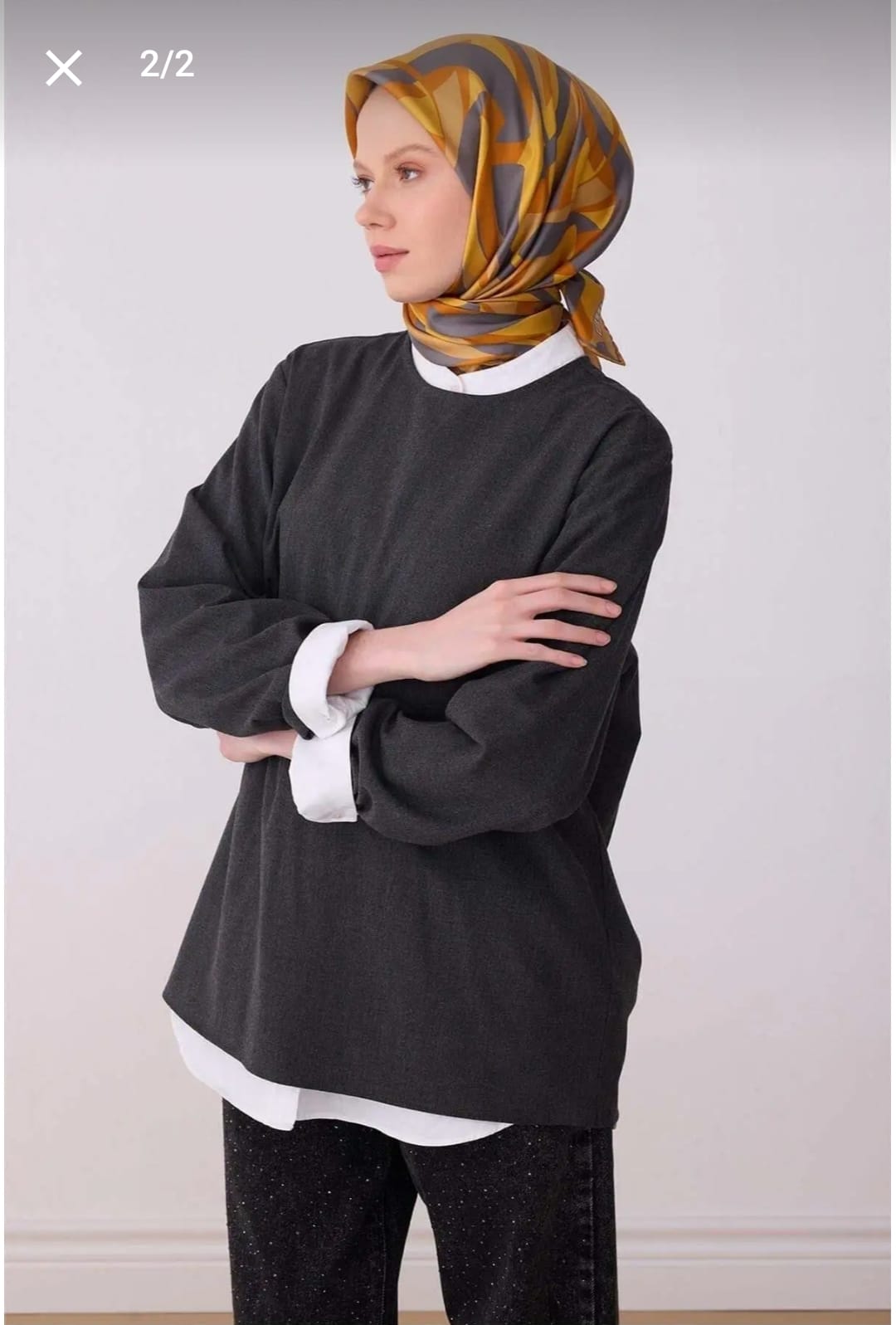 Belli Saf İpek Eşarp (4327-58)