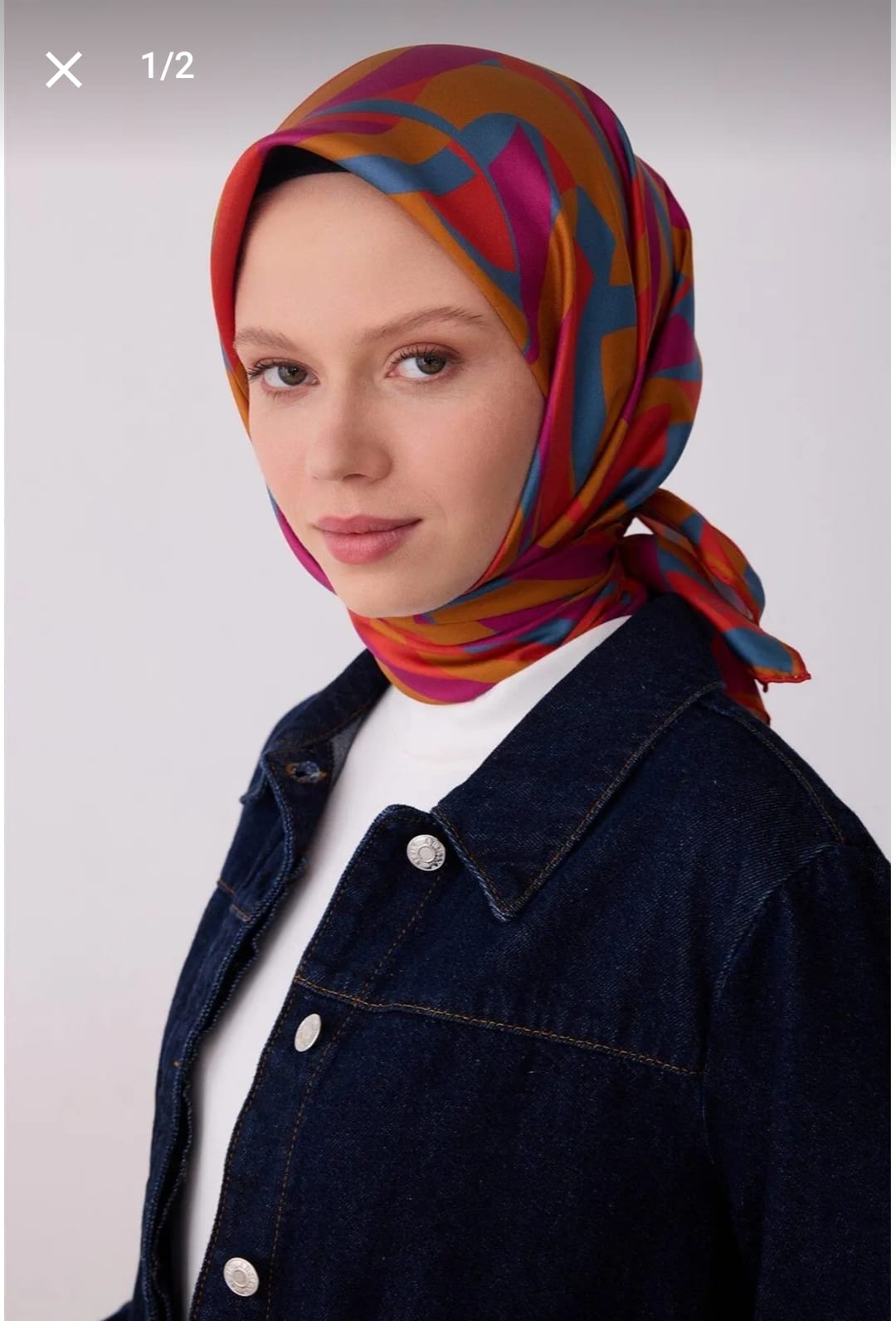 Belli Saf İpek Eşarp (4327-83)