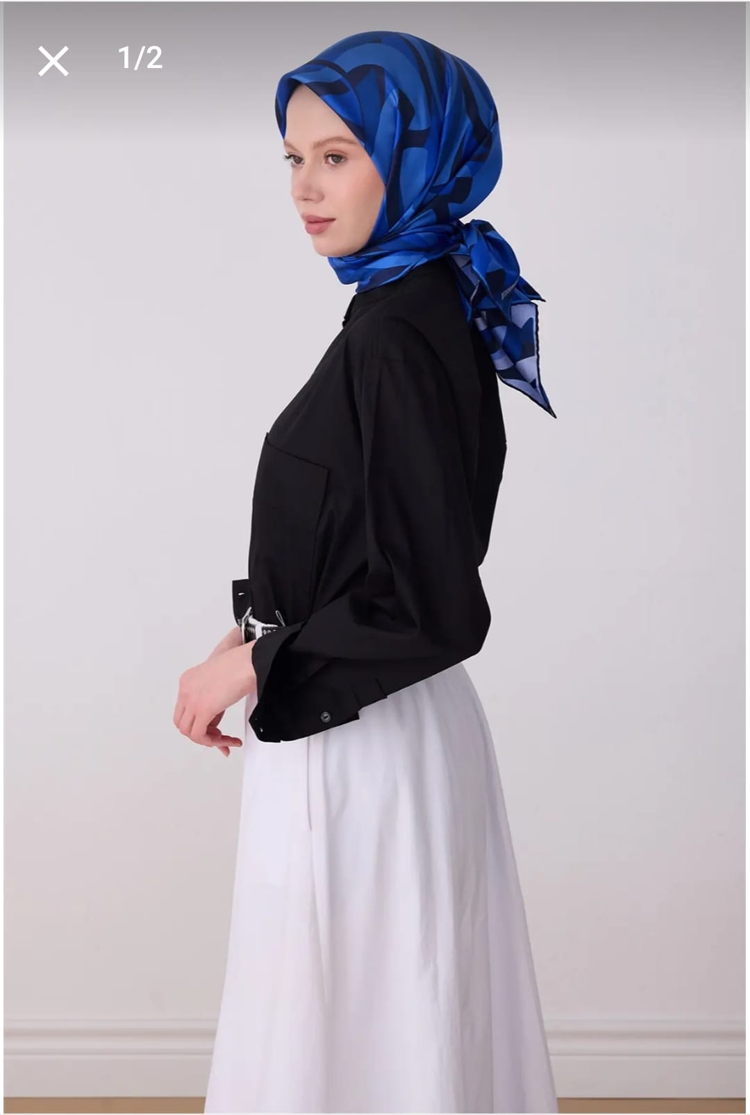 Belli Saf İpek Eşarp (4327-84)