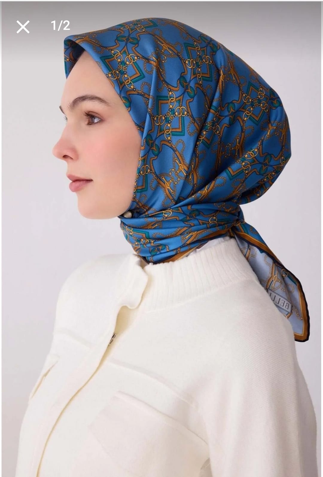 Belli Saf İpek Eşarp (4328-04)