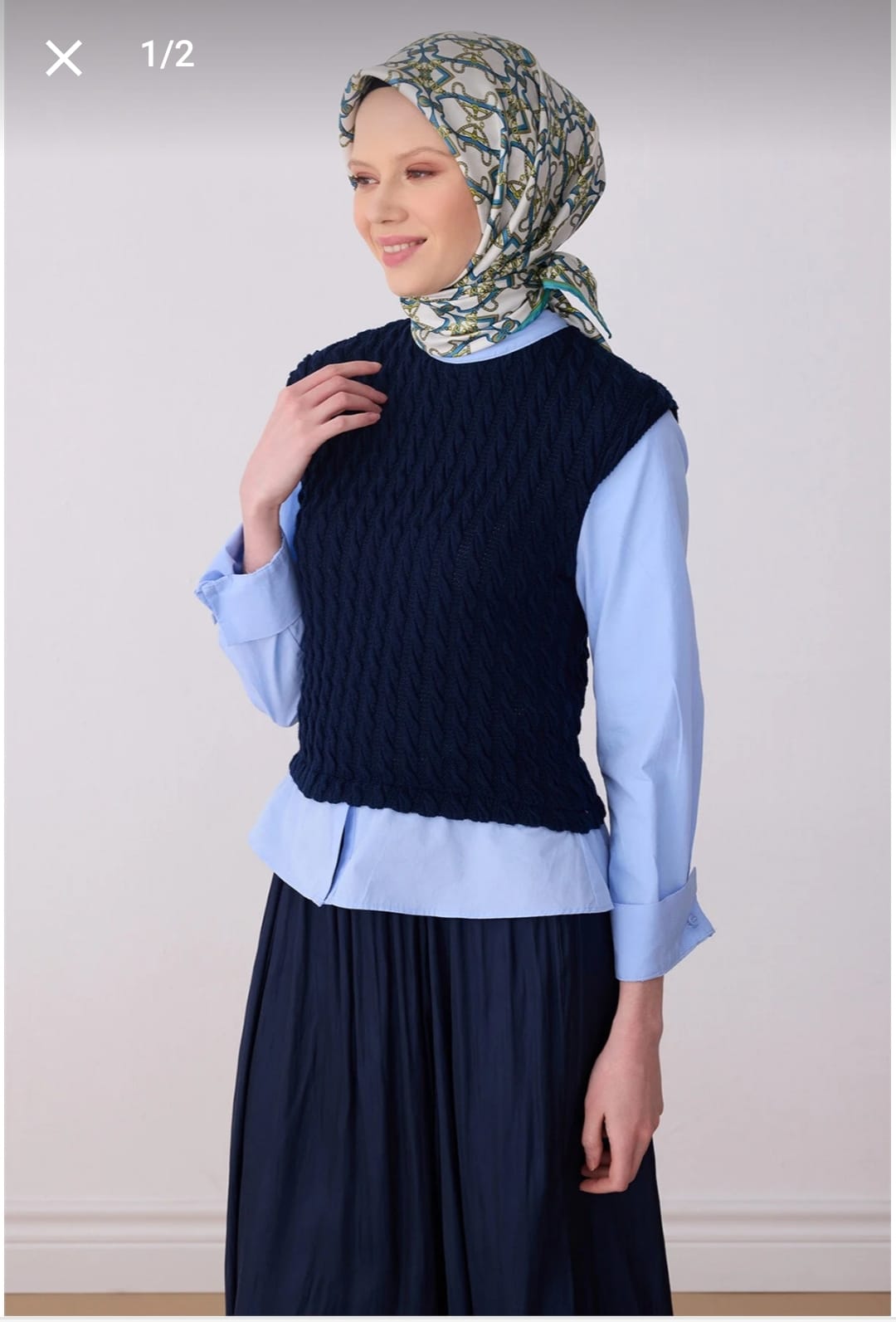 Belli Saf İpek Eşarp (4328-82)