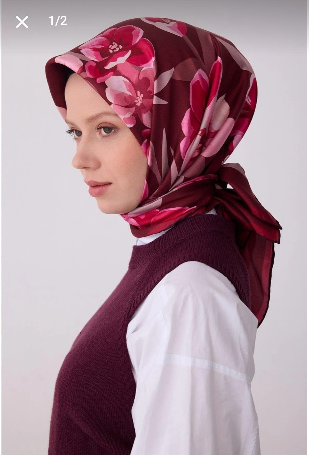Belli Saf İpek Eşarp (4330-04)