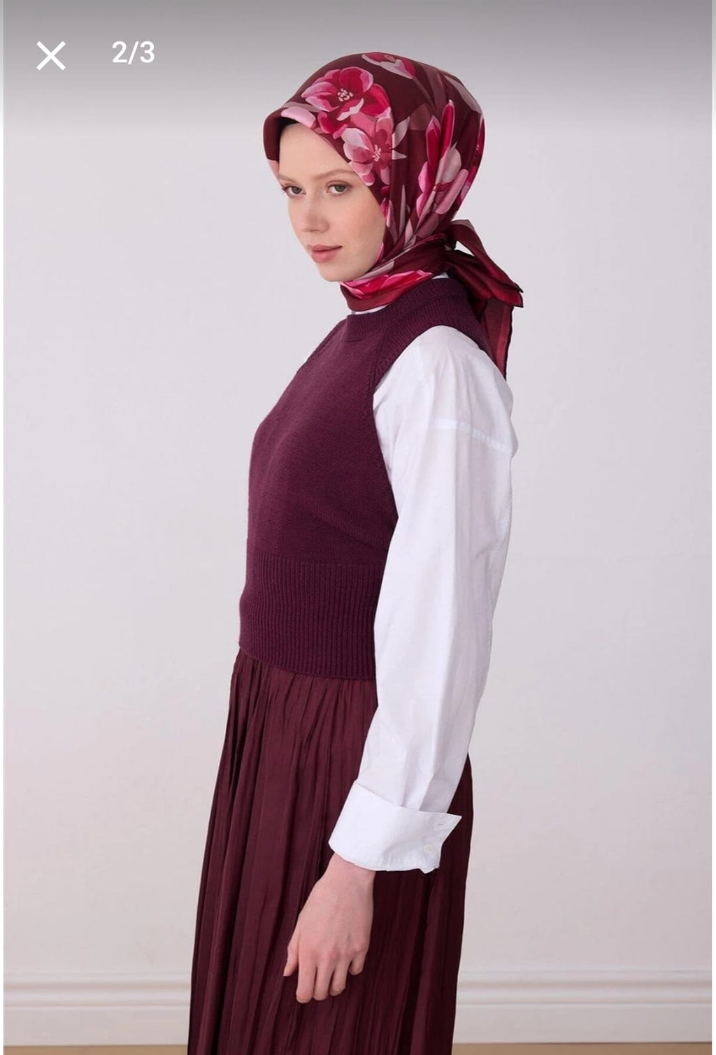 Belli Saf İpek Eşarp (4330-04)
