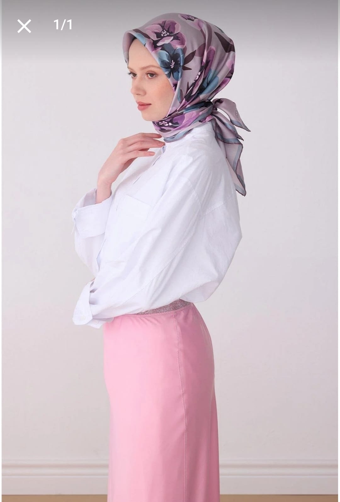 Belli Saf İpek Eşarp (4330-85)