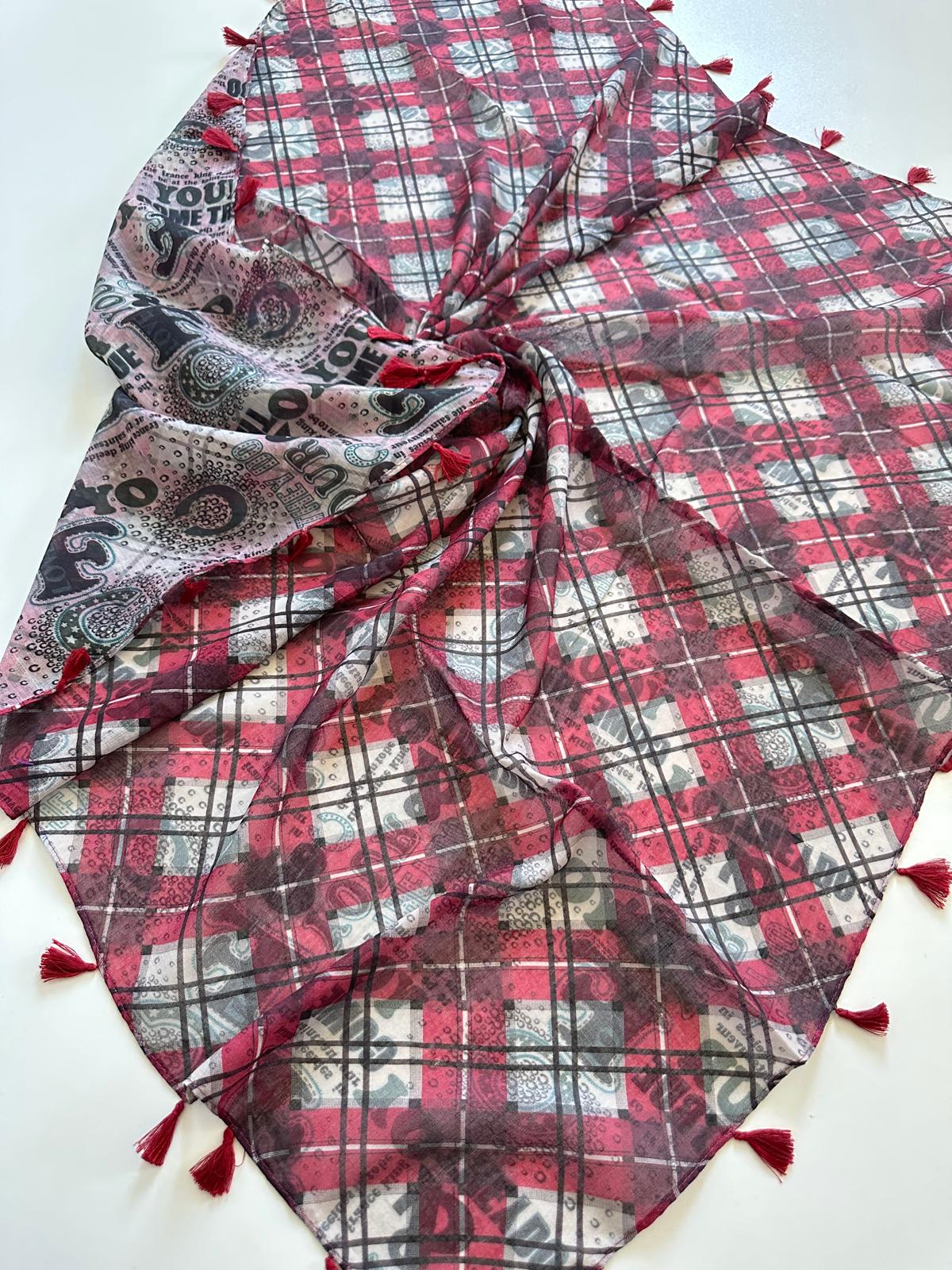 Çift Taraflı Eşarp