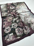Fresh scarfs MADELEINE DESENLİ PAMUK VİSKON ŞAL Gül Kurusu